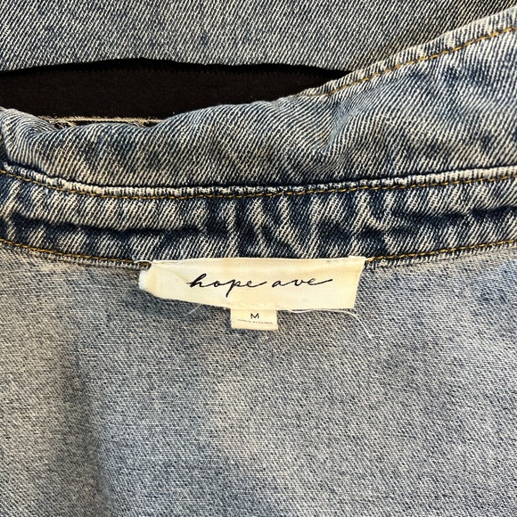 Upcycled Grateful Dead denim shacket sz M - Picture 4 of 4